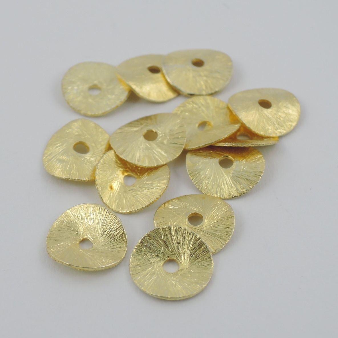 Scheibe Silber vergoldet 8 mm VPE: 3 Stück - Goldgottlieb