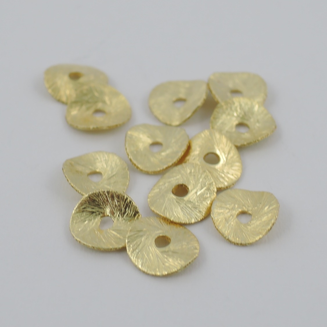 Scheibe Silber vergoldet 10 mm