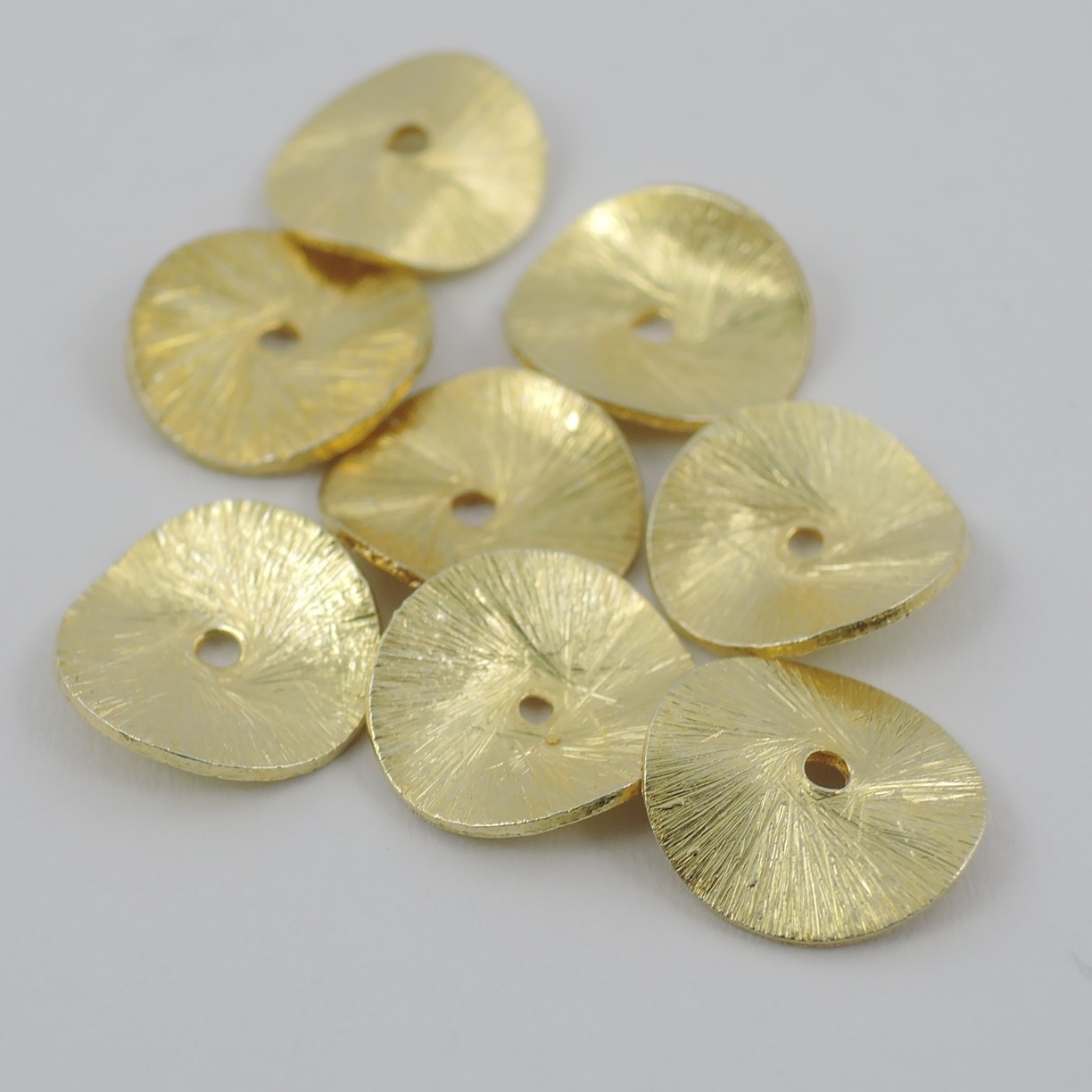 Scheibe Silber vergoldet 16 mm - Goldgottlieb