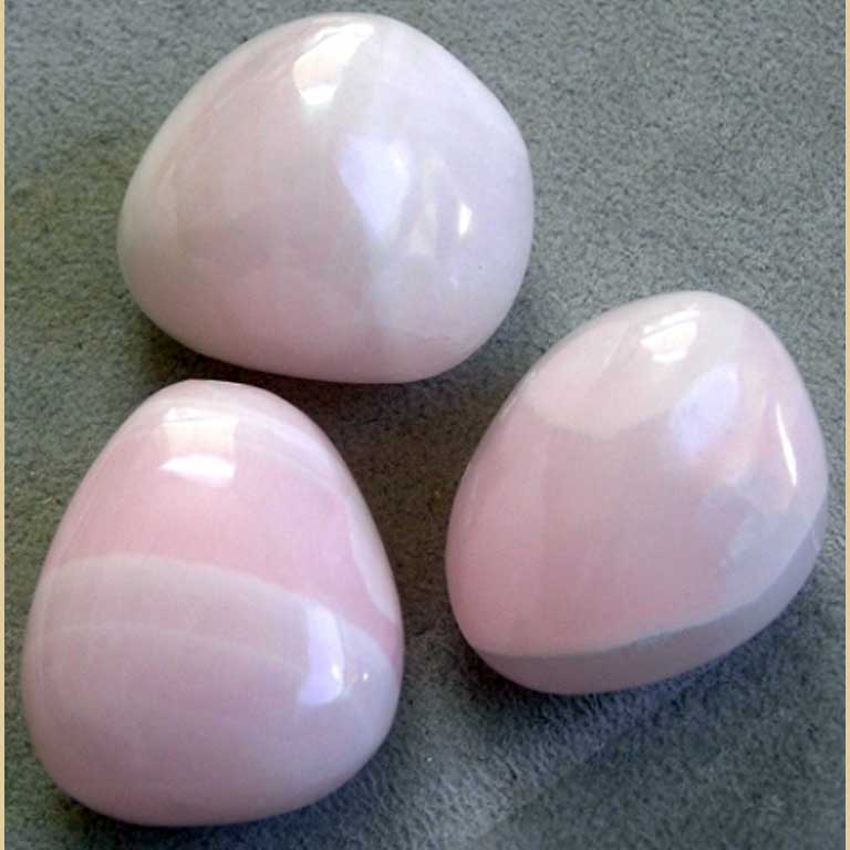 Trommelstein Calcit rosa