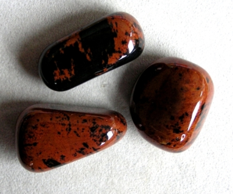 Trommelstein Mahagoniobsidian Obsidian