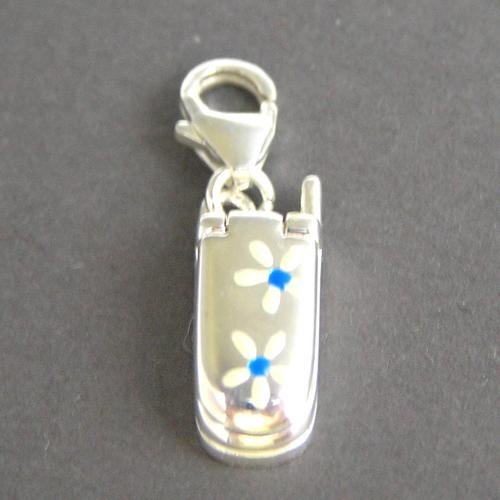 Bettelanhänger Charms Handy  925 Silber