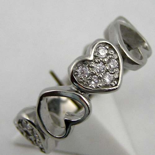 Ring, Edelstahl / Zir.