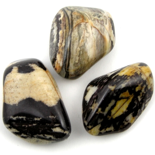 Trommelstein Zebrajaspis Jaspis