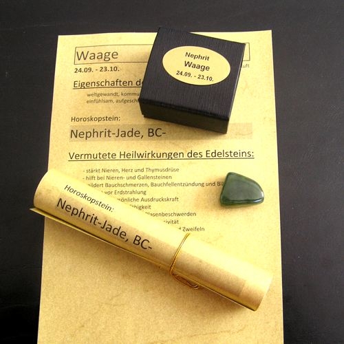 Horoskopstein Waage in Geschenkpackung