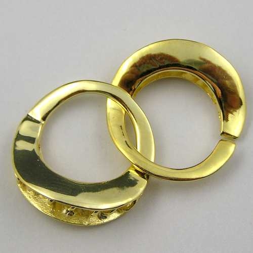 Ring - Ring Schmuckverschluß 925/Sterling Silber vergoldet - Goldgottlieb