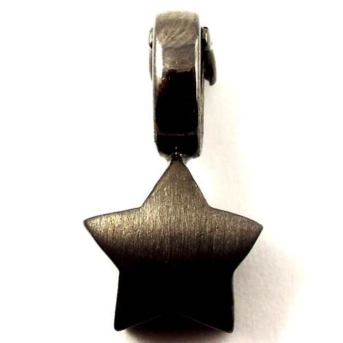 Clip Anhänger Stern 925/Silber schwarz rhodiniert - Goldgottlieb