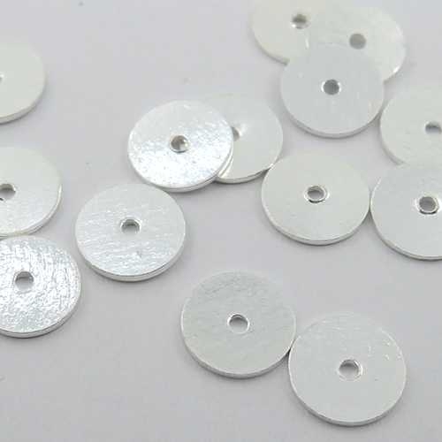 Silber Scheibe poliert 6 mm VPE: 6 Stück