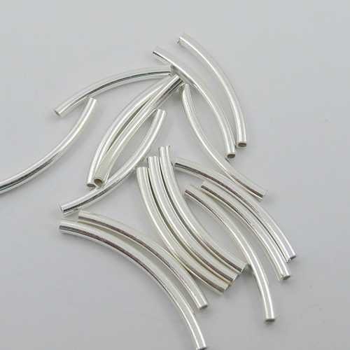 Röhre Silber poliert