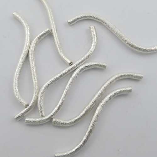 Röhre Silber mattiert S-förmig 35 mm