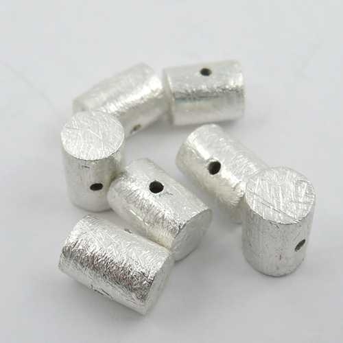 Walze Silber mattiert 8 x 6 mm
