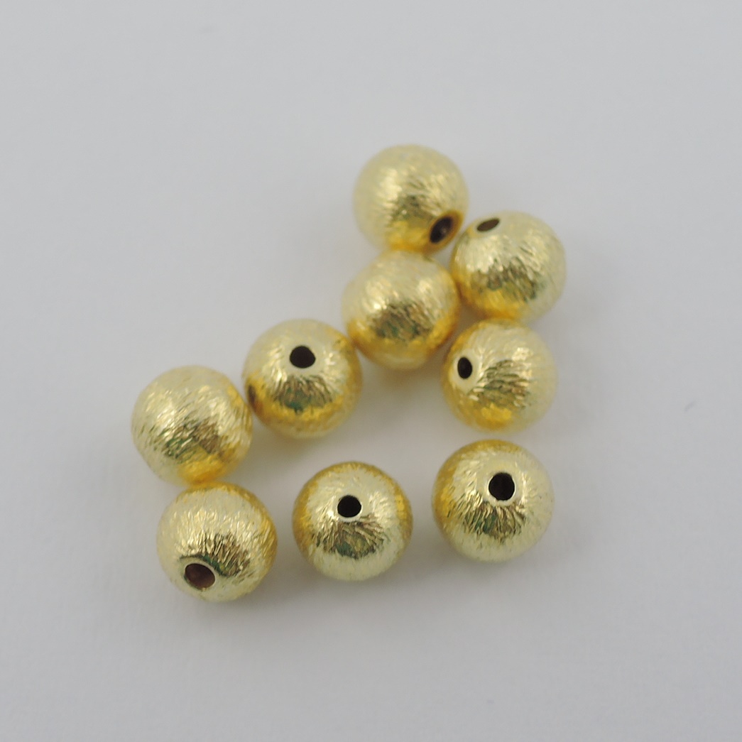 Kugeln Silber vergoldet 4 mm VPE: 3 Stück - Goldgottlieb
