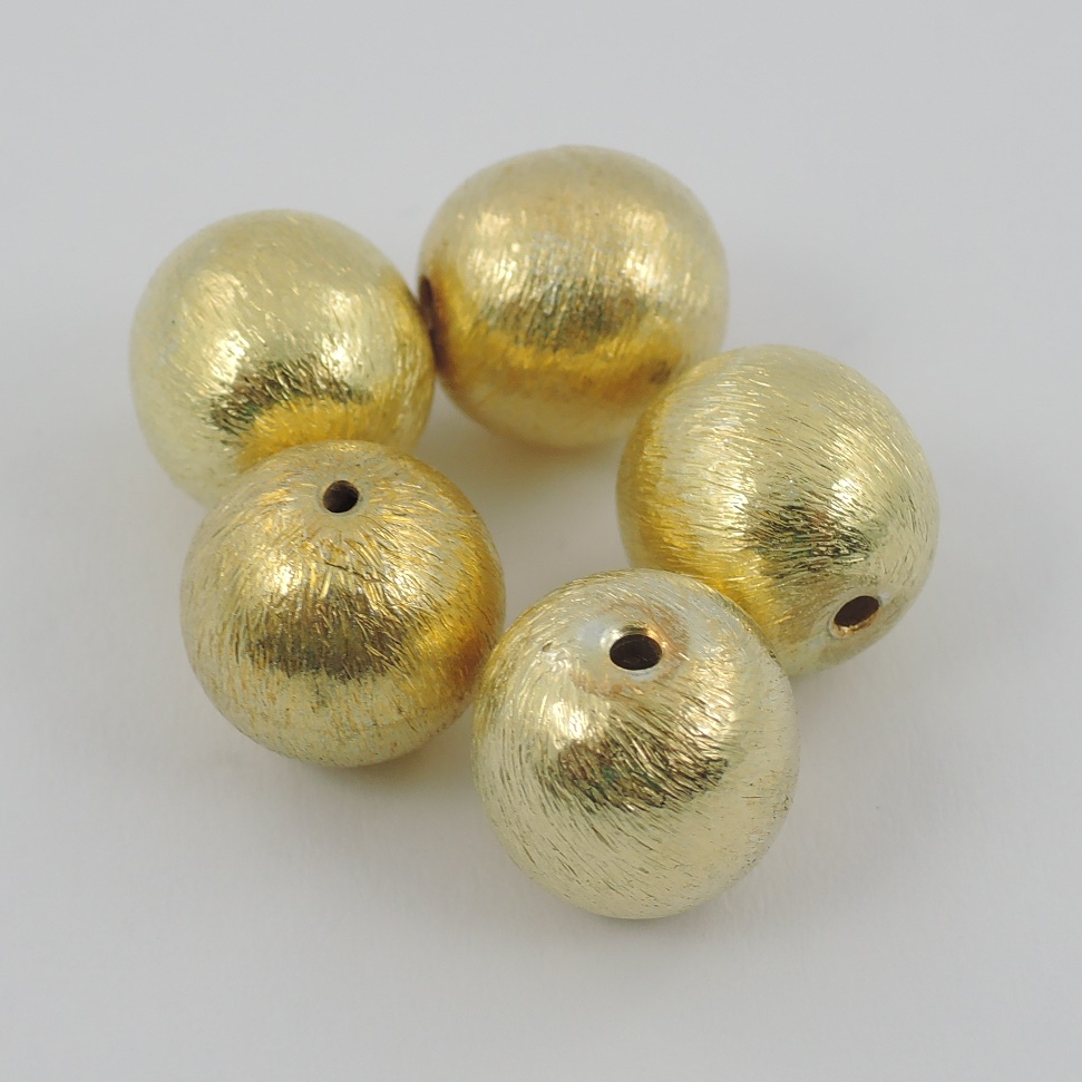 Kugeln Silber vergoldet 10 mm - Goldgottlieb